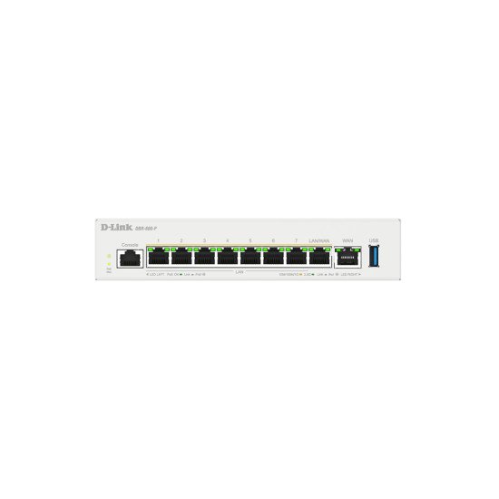 D-Link DBR-600-P/B Routeur connecté 2.5 Gigabit Ethernet Blanc