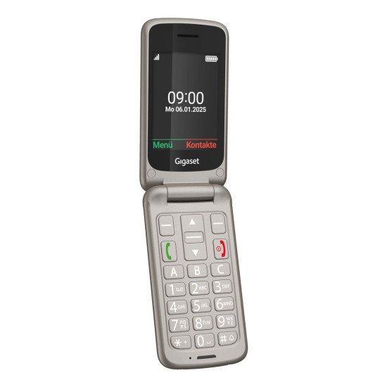 Gigaset GL595 7,11 cm (2.8") 114 g Gris Téléphone pour seniors Gigaset GL595 7,11 cm (2.8") 114 g Gris Téléphone pour seniors