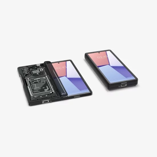 Spigen Ultra Hybrid Pro Zero One coque de protection pour téléphones portables 19,3 cm (7.6") Housse Noir, Gris Spigen Ultra Hybrid Pro Zero One coque de protection pour téléphones portables 19,3 cm (7.6") Housse Noir, Gris