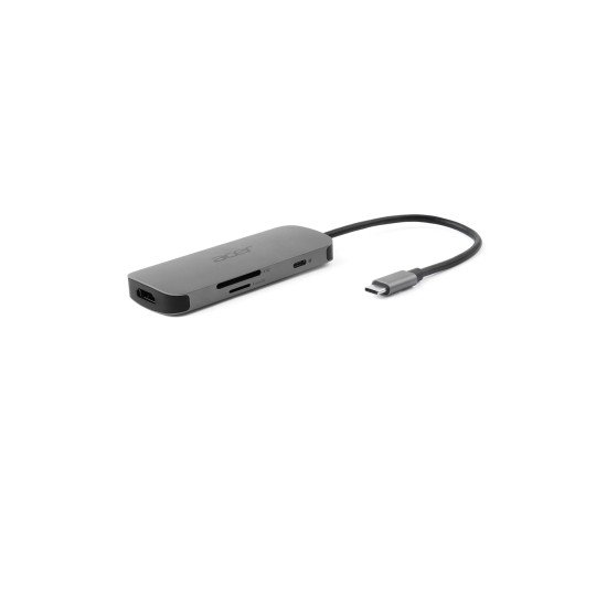 Acer 7in1 Type C Dongle Avec fil USB 3.2 Gen 1 (3.1 Gen 1) Type-C Argent