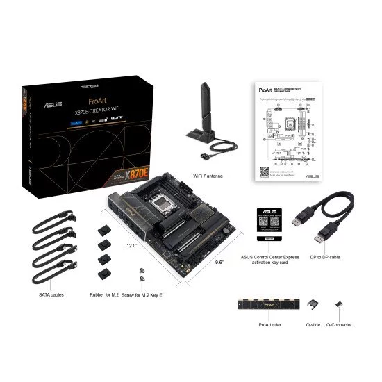 ASUS ProArt X870E-CREATOR WIFI AMD X870E Emplacement AM5 ATX ASUS ProArt X870E-CREATOR WIFI AMD X870E Emplacement AM5 ATX