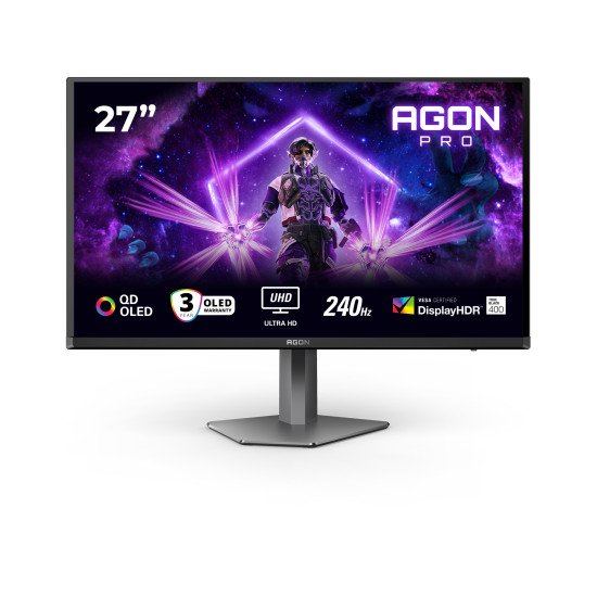 AOC G2 AG276UZD écran PC 67,3 cm (26.5") 3840 x 2160 pixels 4K Ultra HD OLED Noir AOC G2 AG276UZD écran PC 67,3 cm (26.5") 3840 x 2160 pixels 4K Ultra HD OLED Noir