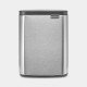 Brabantia Bo Waste Bin 7 L Rectangulaire Acier Noir, Acier Brabantia Bo Waste Bin 7 L Rectangulaire Acier Noir, Acier