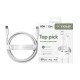 PanzerGlass empower by ® Racing 60W USB-C to Lightning Cable | USB 2.0 | 1.2M | Silver White câble USB Blanc