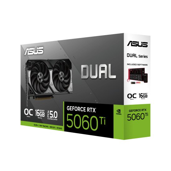 ASUS Dual -RTX5060TI-O16G NVIDIA GeForce RTX 5060 Ti 16 Go GDDR7 ASUS Dual -RTX5060TI-O16G NVIDIA GeForce RTX 5060 Ti 16 Go GDDR7