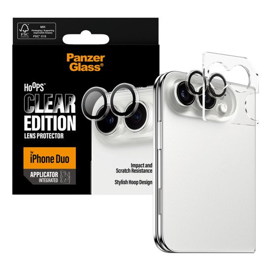 PanzerGlass PG84472 écran et protection arrière de téléphones portables Protecteur d'objectif caméra Apple 1 pièce(s)