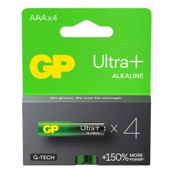 GP Batteries Ultra Plus Alkaline 03024AUPETA-B4 pile domestique Batterie à usage unique AAA Alcaline