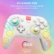 Turtle Beach Afterglow Wave Blanc Manette de gaming RGB sans fil Sous licence officielle pour Nintendo Switch 2