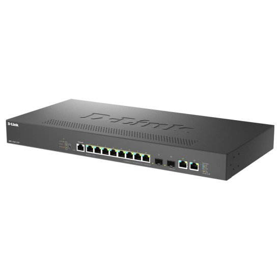 D-Link DMS-1250-12TP/E commutateur réseau Géré 2.5G Ethernet (100/1000/2500) Connexion Ethernet POE Noir