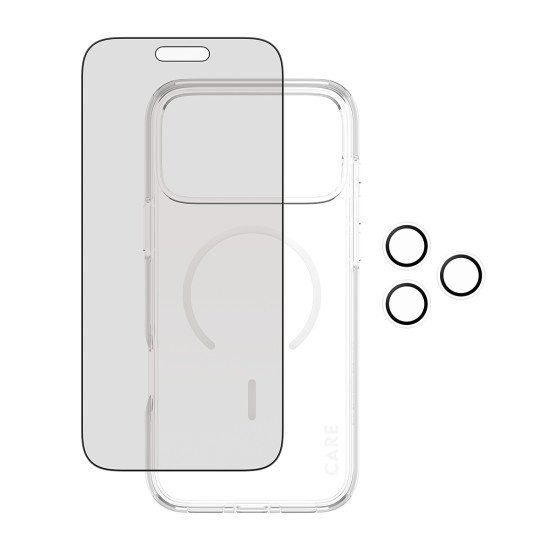 PanzerGlass ® | CARE by ® 3-in-1 Flagship Privacy Bundle iPhone 17 Pro Max Protection d'écran transparent Apple 1 pièce(s)