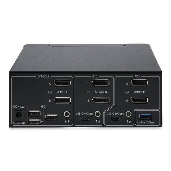 StarTech.com Switch KVM DisplayPort 2 Ports, 8K 60Hz / 4K 144Hz, DP 1.4, 2 Ports USB 10Gbps, 4 Ports USB HID, Commutateur KVM, Commutation par Touches de Raccourci, Conforme TAA StarTech.com Switch KVM DisplayPort 2 Ports, 8K 60Hz / 4K 144Hz, DP 1.4, 2 Ports USB 10Gbps, 4 Ports USB HID, Commutateur KVM, Commutation par Touches de Raccourci, Conforme TAA