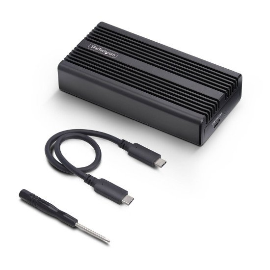 StarTech.com Boîtier SSD NVMe Externe USB-C/Thunderbolt, Boîtier USB4 M.2 NVMe, 40 Gbps, Boîtier Dissipateur Thermique en Aluminium, B+M/M-Key