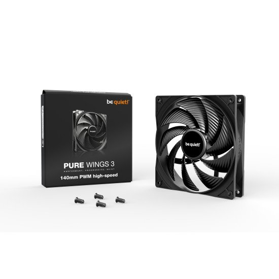 be quiet! Pure Wings 3 140mm PWM high-speed Boitier PC Ventilateur 14 cm Noir 1 pièce(s)