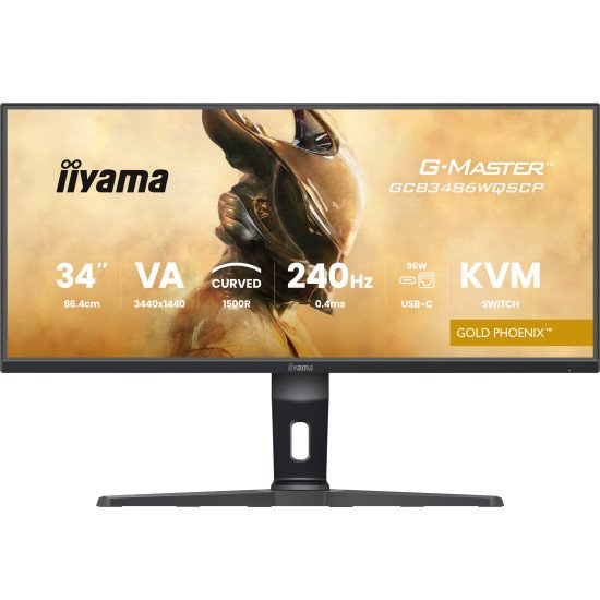 iiyama G-MASTER GCB3486WQSCP-B1 écran PC 86,4 cm (34") 1440 x 3440 pixels 4K Ultra HD Noir iiyama G-MASTER GCB3486WQSCP-B1 écran PC 86,4 cm (34") 1440 x 3440 pixels 4K Ultra HD Noir