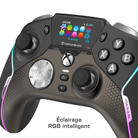 Turtle Beach Stealth Ultra Sans fil Haute Performance avec Station de Charge Rapide, Butée de gâchette réglables et Ecran de Commande pour Xbox Series X|S, Xbox One & PC [Licence officielle pour Xbox]