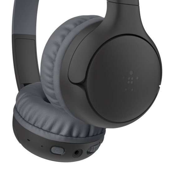 Belkin AUD012HQBK casque Avec fil &sans fil Arceau Musique Bluetooth Noir