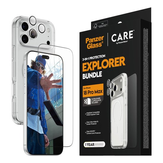 PanzerGlass CR94469 écran et protection arrière de téléphones portables Protecteur de dos/écran Apple 3 pièce(s)