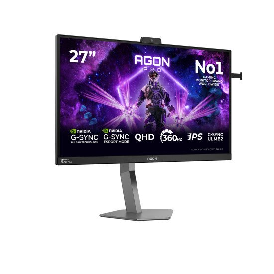 AOC AGON PRO AG276QSG2 écran PC 68,6 cm (27") 2560 x 1440 pixels Quad HD Noir, Gris