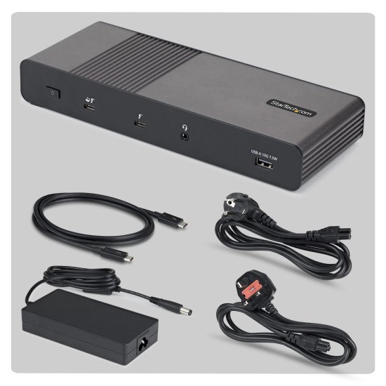 StarTech.com 206UE-TB5USB4DOCK station d'accueil Avec fil Thunderbolt 5 Noir, Gris