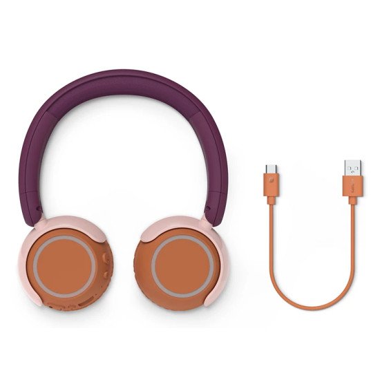 Philips 4000 series TAK4200MP/00 casque Sans fil Arceau Appels/Musique Bluetooth Orange, Violet, Rose
