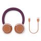 Philips 4000 series TAK4200MP/00 casque Sans fil Arceau Appels/Musique Bluetooth Orange, Violet, Rose