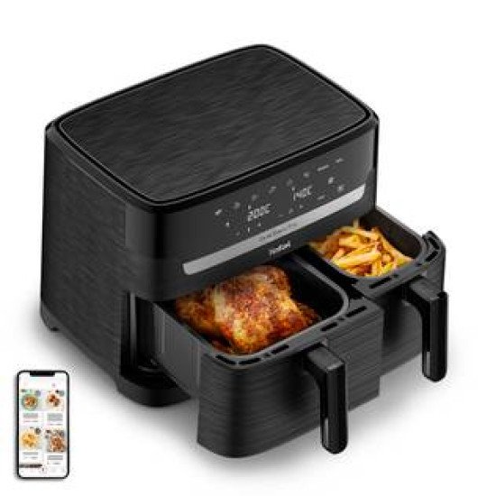 Tefal Easy Fry EY901N Double 8,3 L Autonome 2700 W Friteuse d'air chaud Noir Tefal Easy Fry EY901N Double 8,3 L Autonome 2700 W Friteuse d'air chaud Noir