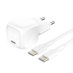 Belkin WCA009KQ1MWH-B6 chargeur d'appareils mobiles Universel Blanc Secteur Charge rapide Intérieure