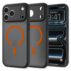 Spigen iPhone 2026 Pro Max/ 17 Pro Max Ultra Hybrid MagFit Frost Black Orange coque de protection pour téléphones portables 17,5 cm (6.9") Housse Noir, Orange