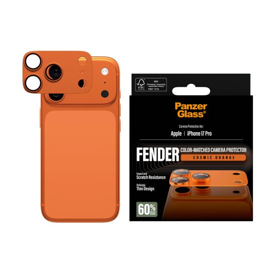 PanzerGlass ® Fender Camera Protector Cosmic Orange iPhone 17 Pro Protection d'écran transparent Apple 1 pièce(s)
