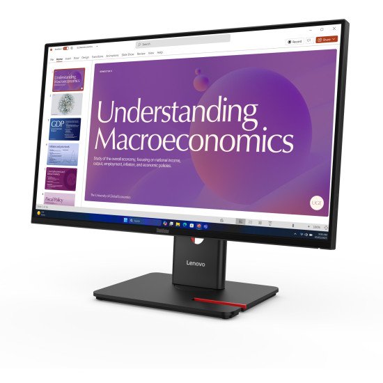 Lenovo ThinkVision T24D-40 écran PC 60,5 cm (23.8") 1920 x 1080 pixels Full HD LCD Noir
