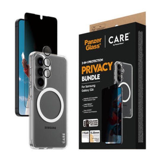 PanzerGlass CR67643 coque de protection pour téléphones portables 16 cm (6.3") Housse Noir, Transparent