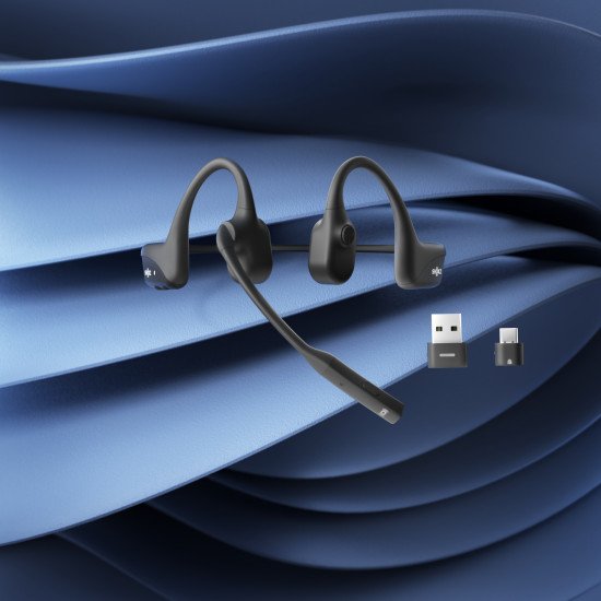 SHOKZ C110-AA-BK écouteur/casque Sans fil Crochets auriculaires Bureau/Centre d'appels USB Type-A Bluetooth Noir SHOKZ C110-AA-BK écouteur/casque Sans fil Crochets auriculaires Bureau/Centre d'appels USB Type-A Bluetooth Noir