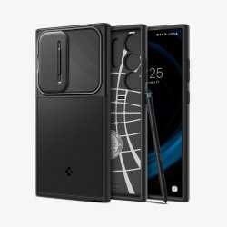 Spigen Optik Armor coque de protection pour téléphones portables 17,3 cm (6.8") Housse Noir