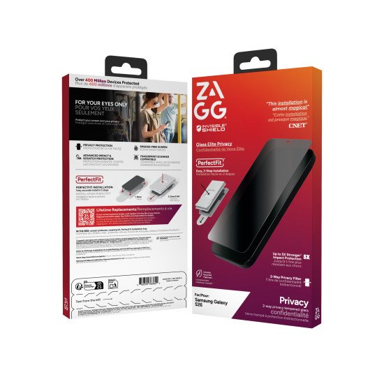 InvisibleShield Glass Elite Privacy Protection de l'écran contre les regards indiscrets Samsung 1 pièce(s)