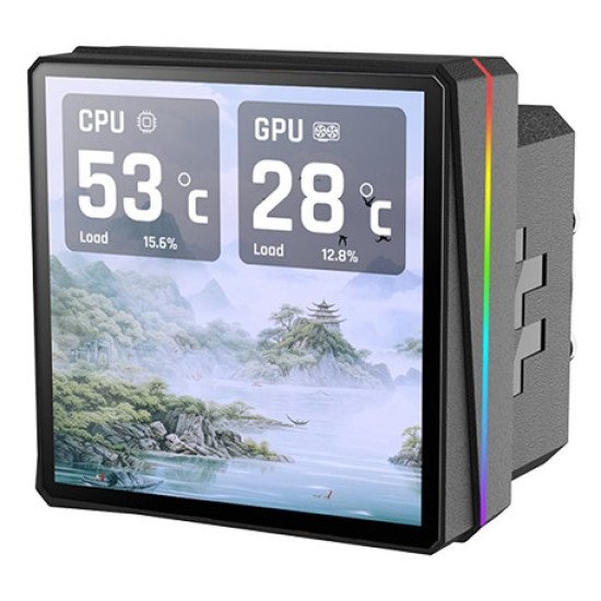 Thermaltake TH360 V3 Ultra ARGB Processeur Refroidisseur de liquide tout-en-un 12 cm Noir 1 pièce(s)