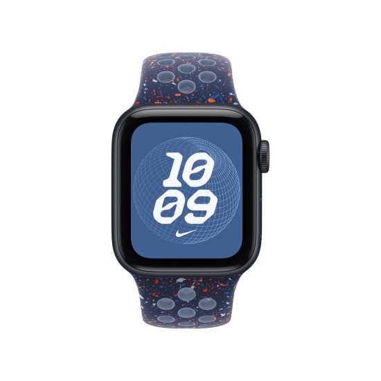 Apple MGA74ZM/A accessoire intelligent à porter sur soi Bande Bleu Aluminium, Fluoroélastomère Apple MGA74ZM/A accessoire intelligent à porter sur soi Bande Bleu Aluminium, Fluoroélastomère