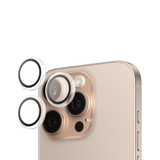 PanzerGlass ® Hoops® Transparent Camera Lens Protector iPhone 16 Pro | 16 Pro Max Protection d'écran transparent Apple 1 pièce(s) PanzerGlass ® Hoops® Transparent Camera Lens Protector iPhone 16 Pro | 16 Pro Max Protection d'écran transparent Apple 1 pièce(s)