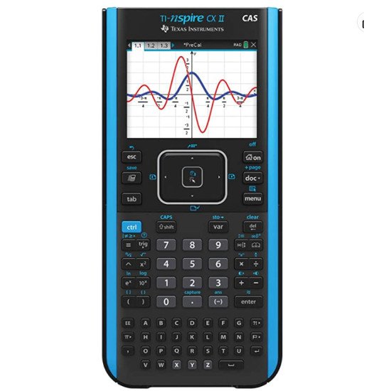 Texas Instruments TI NSPIRE CX II-T CAS calculatrice Poche Calculatrice graphique Noir