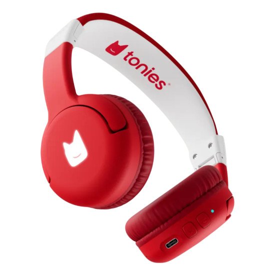 tonies 10003269 casque Casques Sans fil Arceau Musique/Quotidien USB Type-C Bluetooth Rouge, Blanc