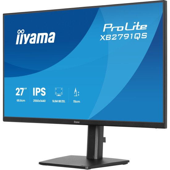 iiyama ProLite XB2791QS-B1 écran PC 68,6 cm (27") 2560 x 1440 pixels Quad HD LED Noir