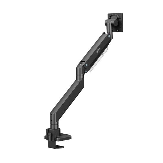 Manhattan Support de bureau pour TV/moniteurs (bras à vérin gaz à Bras articulé), écrans 13" à 42", fixation à l'arrière par pince ou passe-câble, Compatibilité VESA : de 75x75 à 200x200mm (vérifiez les dimensions des quatre trous de fixation à 