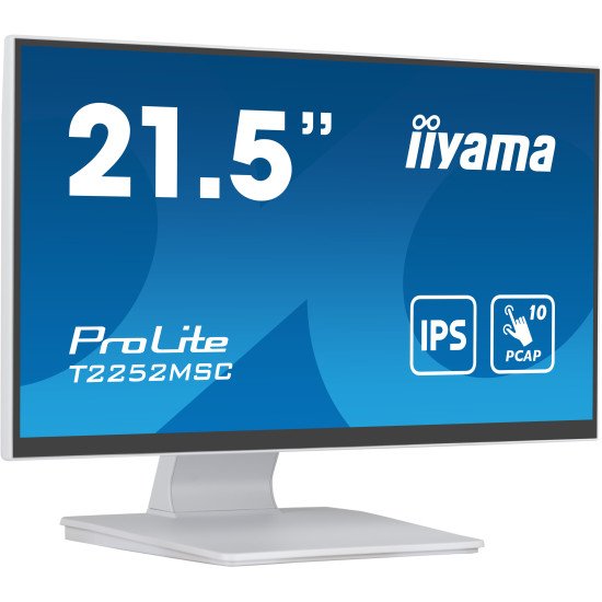 iiyama ProLite écran PC 54,6 cm (21.5") 1920 x 1080 pixels Full HD LCD Écran tactile Table Blanc