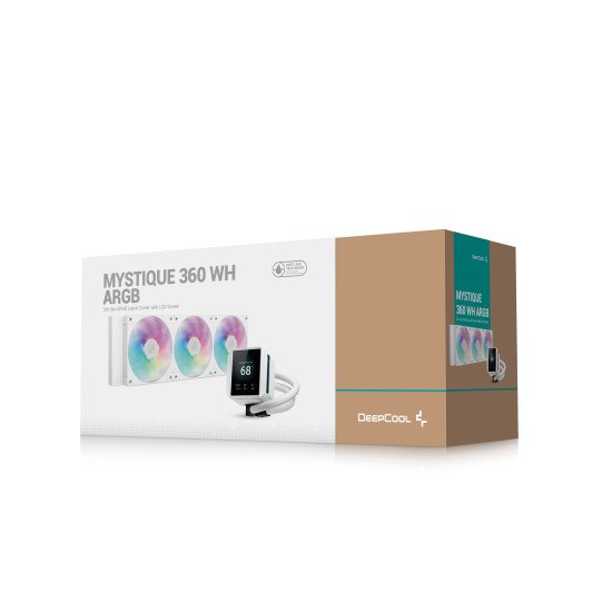 DeepCool Mystique 360 WH ARGB Processeur Refroidisseur de liquide tout-en-un 12 cm Blanc 1 pièce(s) DeepCool Mystique 360 WH ARGB Processeur Refroidisseur de liquide tout-en-un 12 cm Blanc 1 pièce(s)