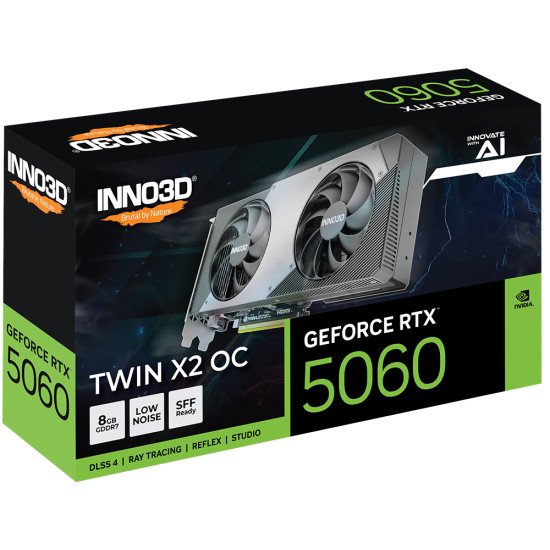INNO3D GeForce RTX 5060 Twin X2 OC NVIDIA 8 Go GDDR7
