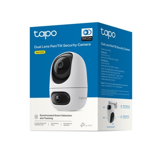 TP-Link Tapo C245D Sphérique Caméra de sécurité IP Intérieure 2304 x 1296 pixels Plafond/mur