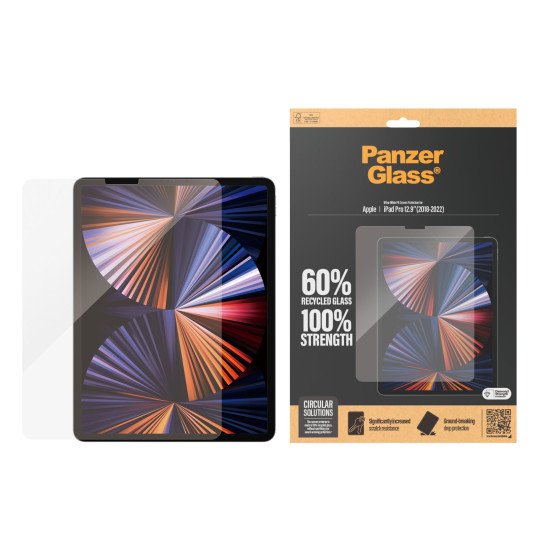PanzerGlass ® Screen Protector iPad Pro 12.9'' (2018, 2020, 2021, 2022) | Ultra-Wide Fit Protection d'écran transparent Apple 1 pièce(s)