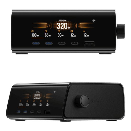 EcoFlow RAPID Pro Universel Noir Secteur Charge rapide Intérieure