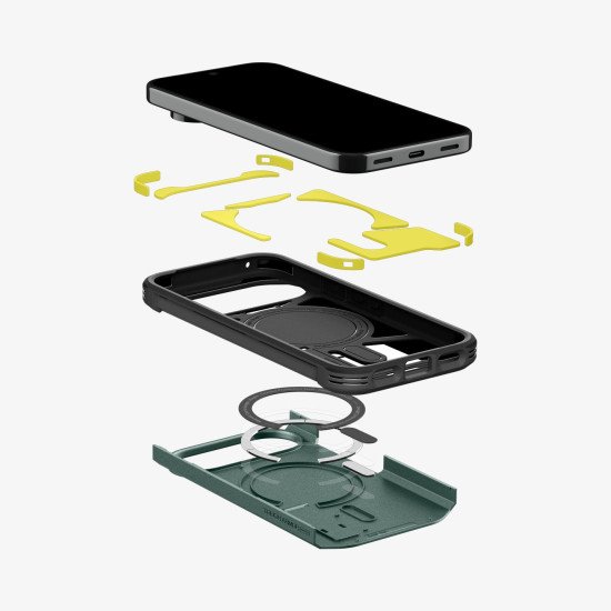 Spigen Tough Armor AI (Mag Fit) coque de protection pour téléphones portables 16 cm (6.3") Housse Vert