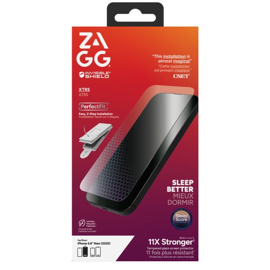 InvisibleShield Glass XTR5 Film de protection anti-reflets Apple 1 pièce(s)