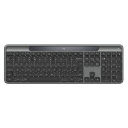 Logitech Signature Slim Solar+ K980 clavier Universel RF sans fil + Bluetooth QWERTY Graphite